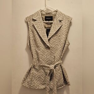 NWT Lafayette 148 Women's Collared Vest size 12